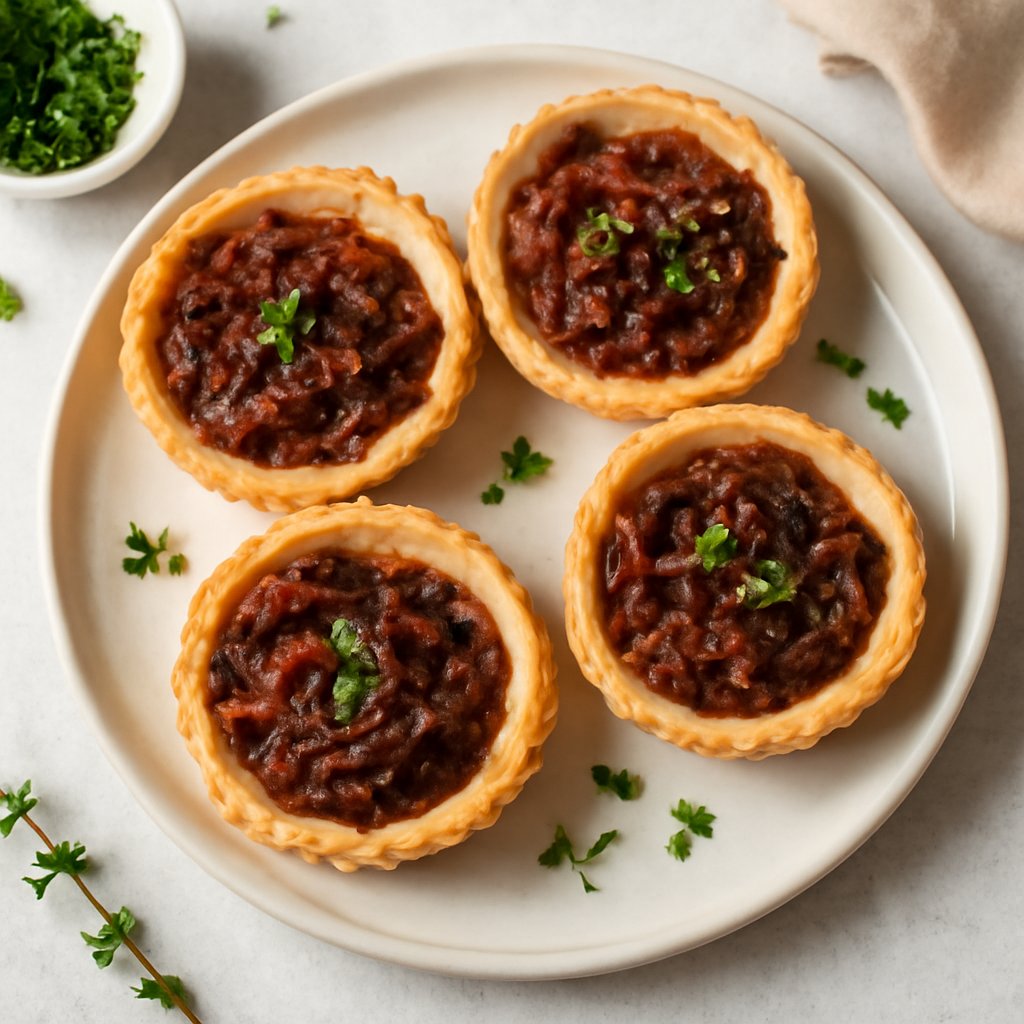 Tartellette alle cipolle caramellate