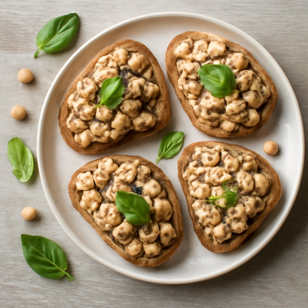 Tartine tonno e ceci