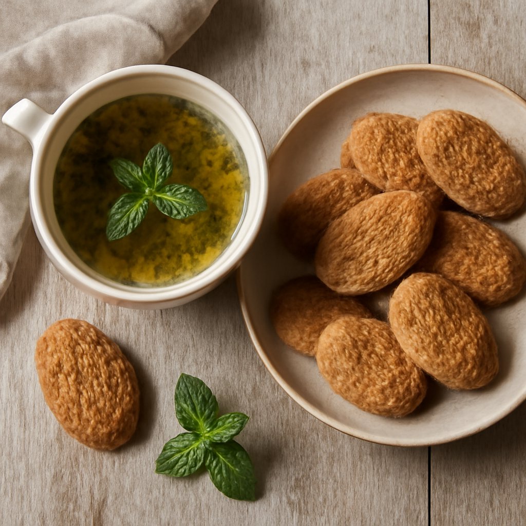 Tè alle erbe e biscotti alla cannella
