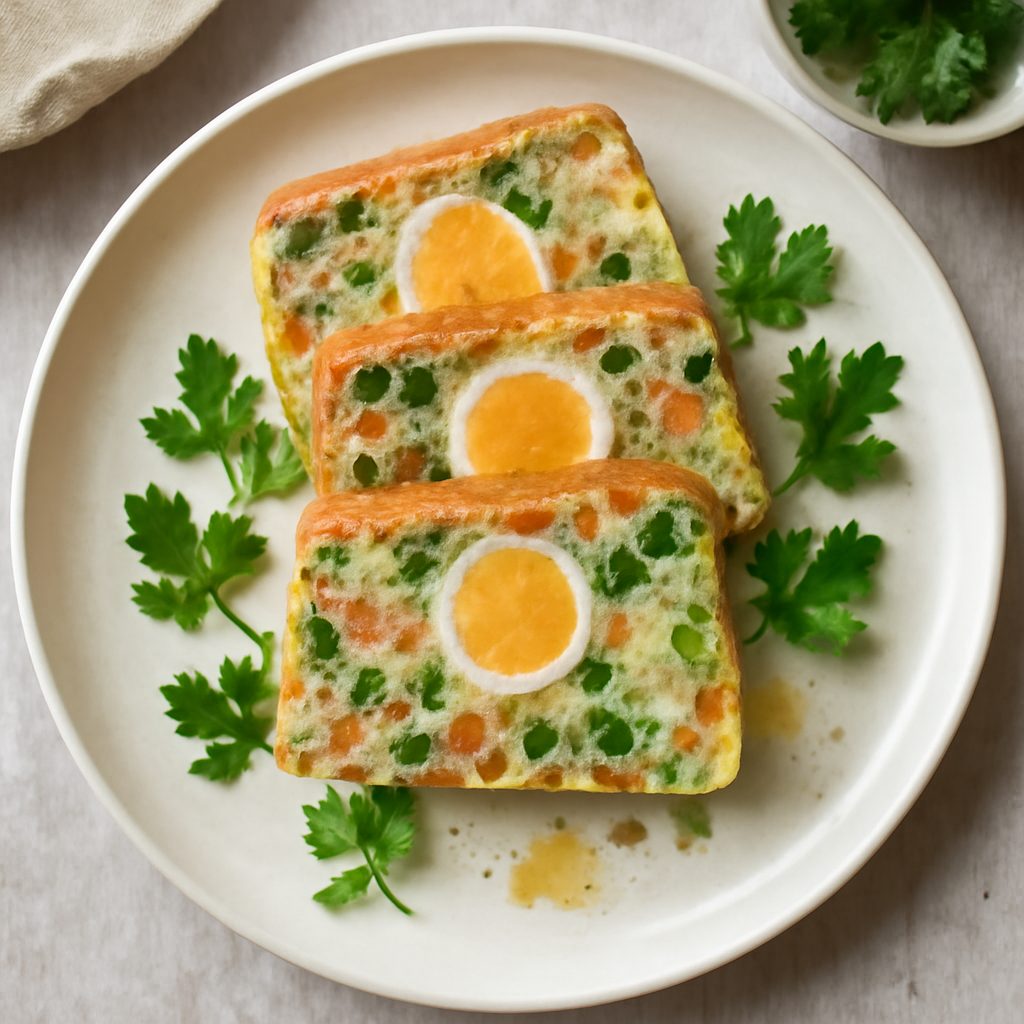 Terrina di verdure e uova