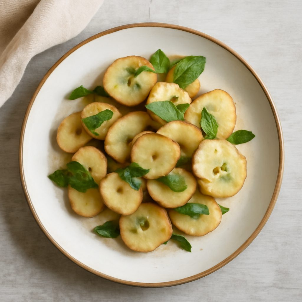 Topinambur alla menta sottovuoto