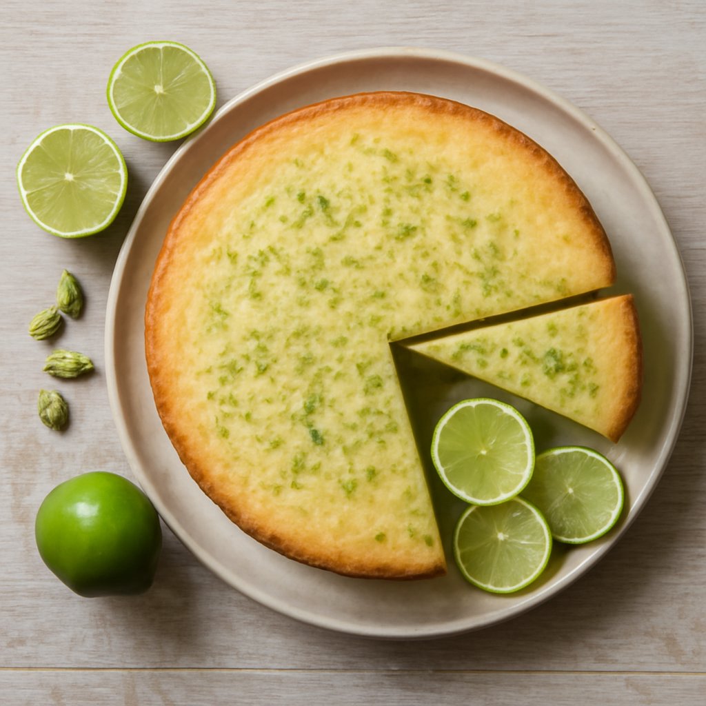 Torta al lime e cardamomo