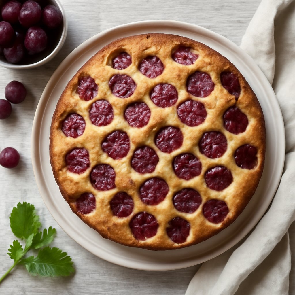 Torta all'uva rossa