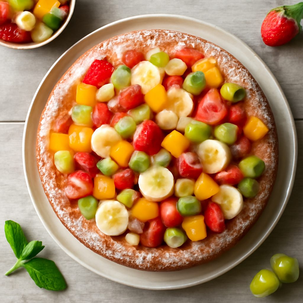 Torta alla macedonia di frutta