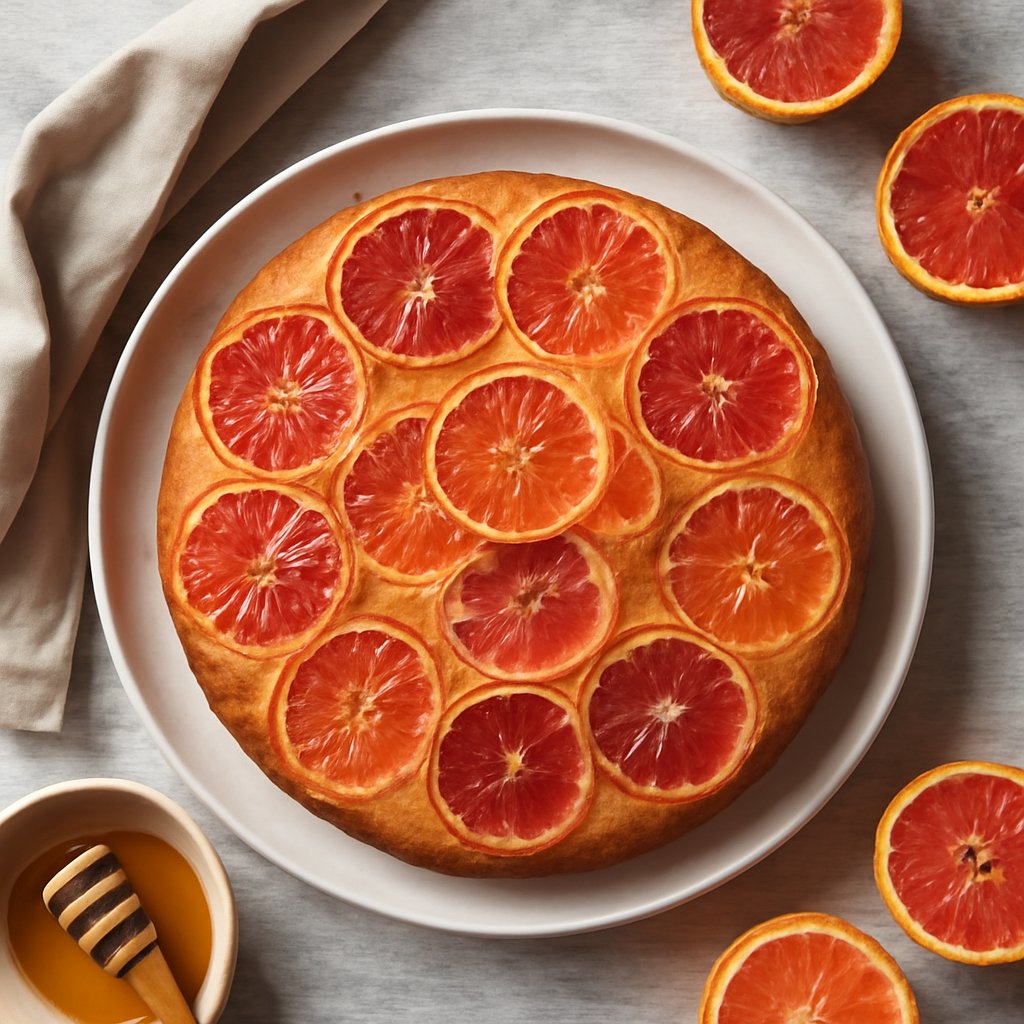 Torta arance rosse e miele