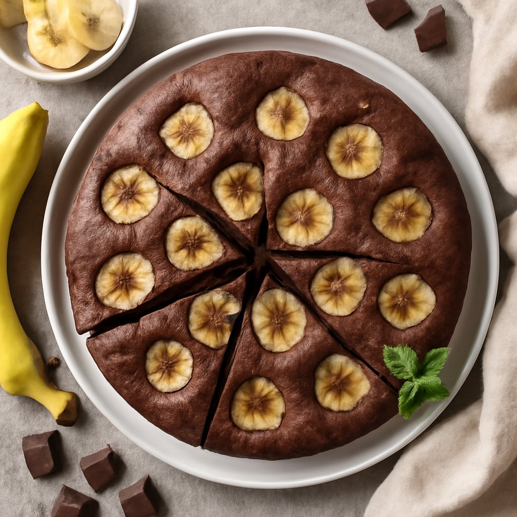 Torta banane e cioccolato