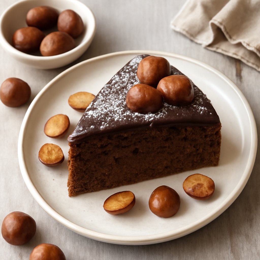 Torta castagne e cioccolato