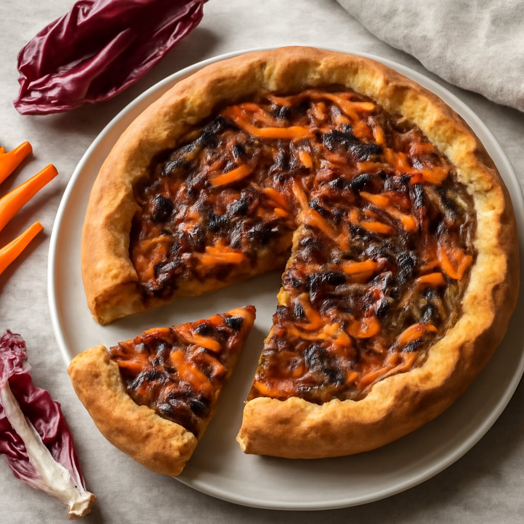 Torta ciosota radicchio e carote
