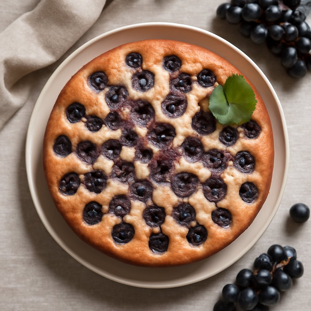 Torta con uva fragola
