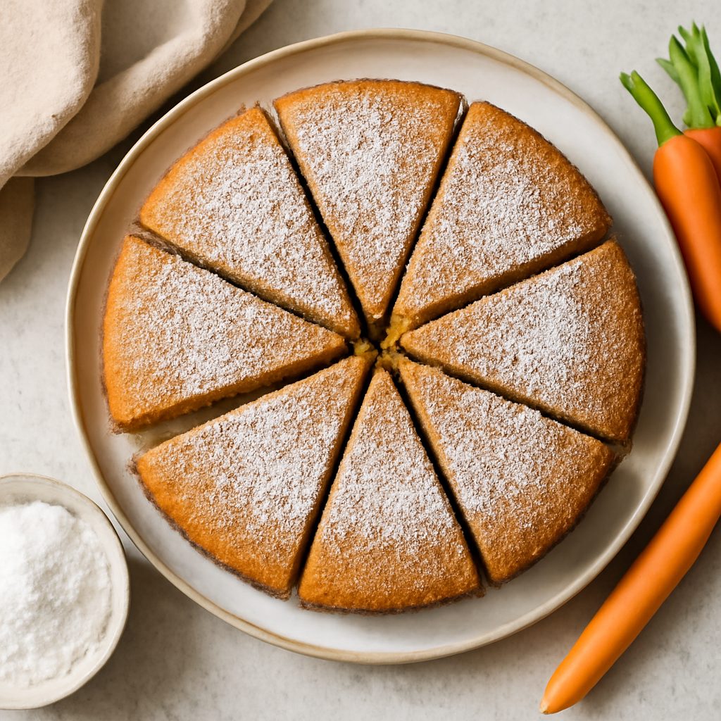 Torta di carote con farina di riso