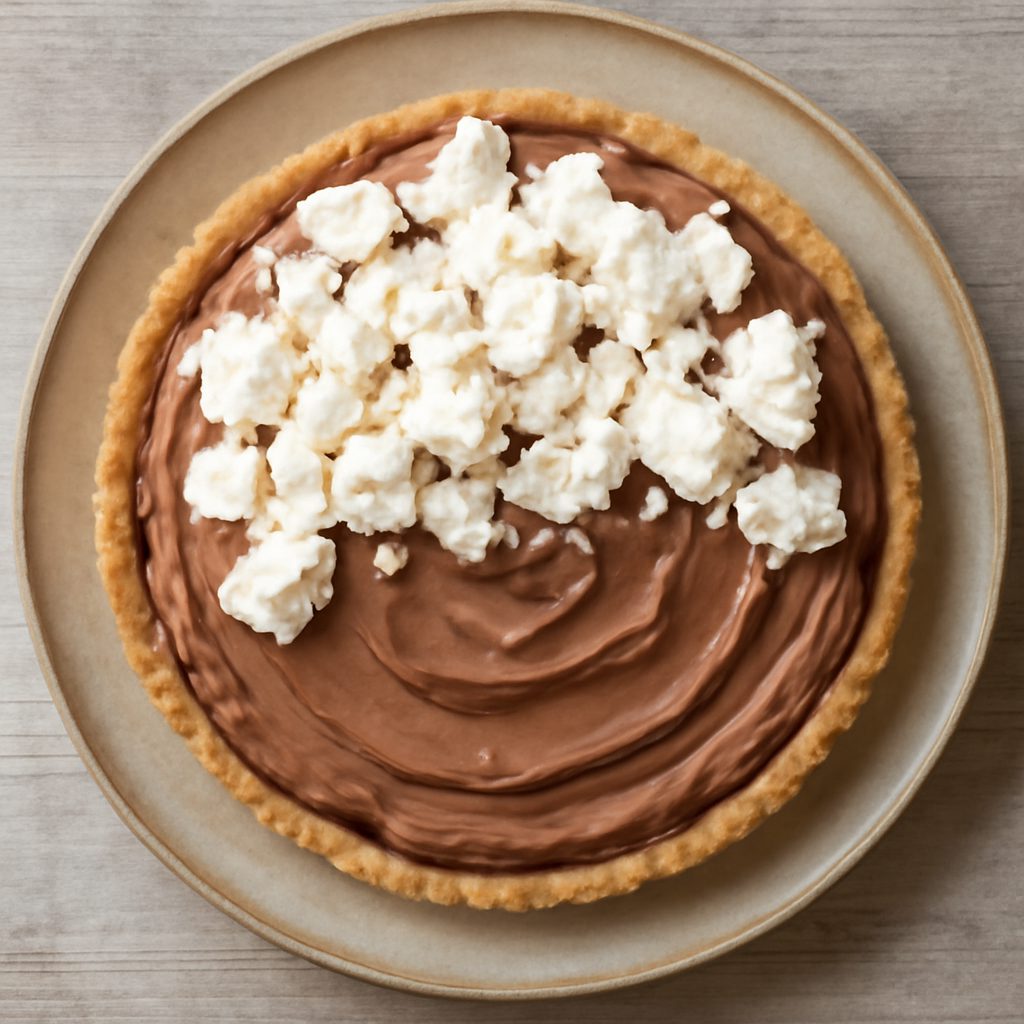 Torta di meringa e mousse al cioccolato