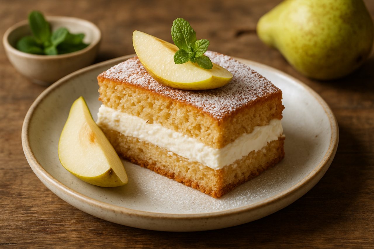 Torta di Ricotta e Pere