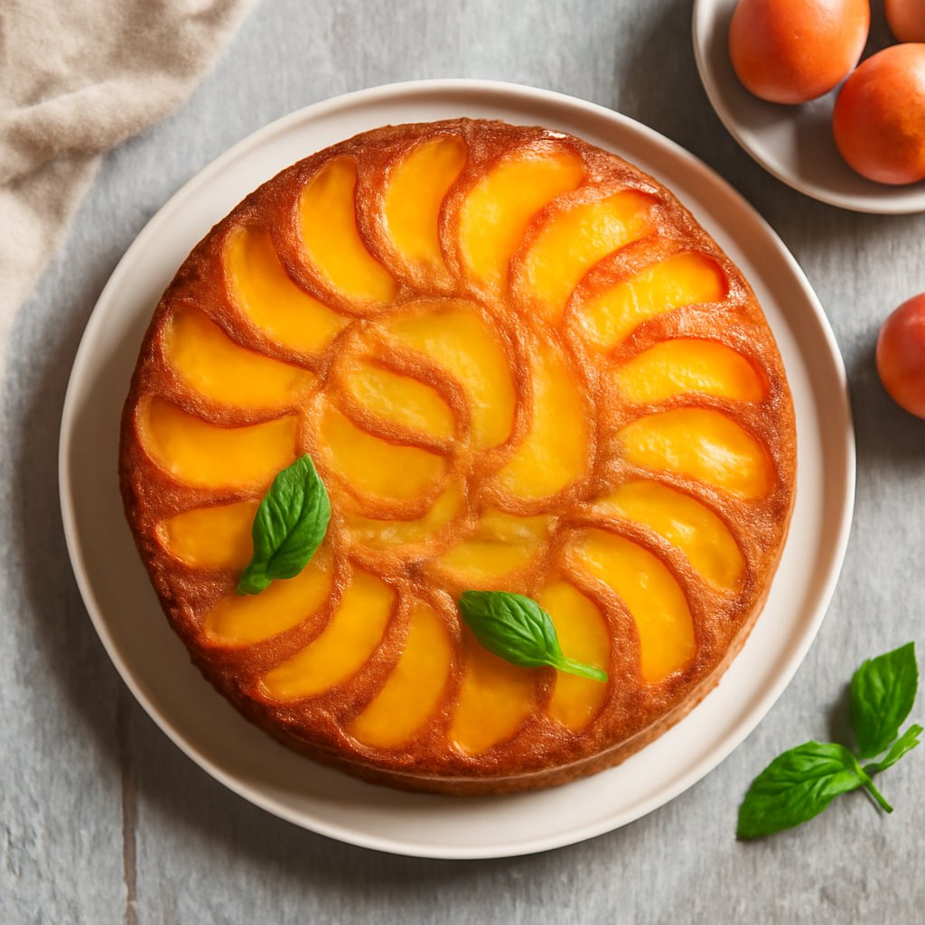 Torta rovesciata alle pesche