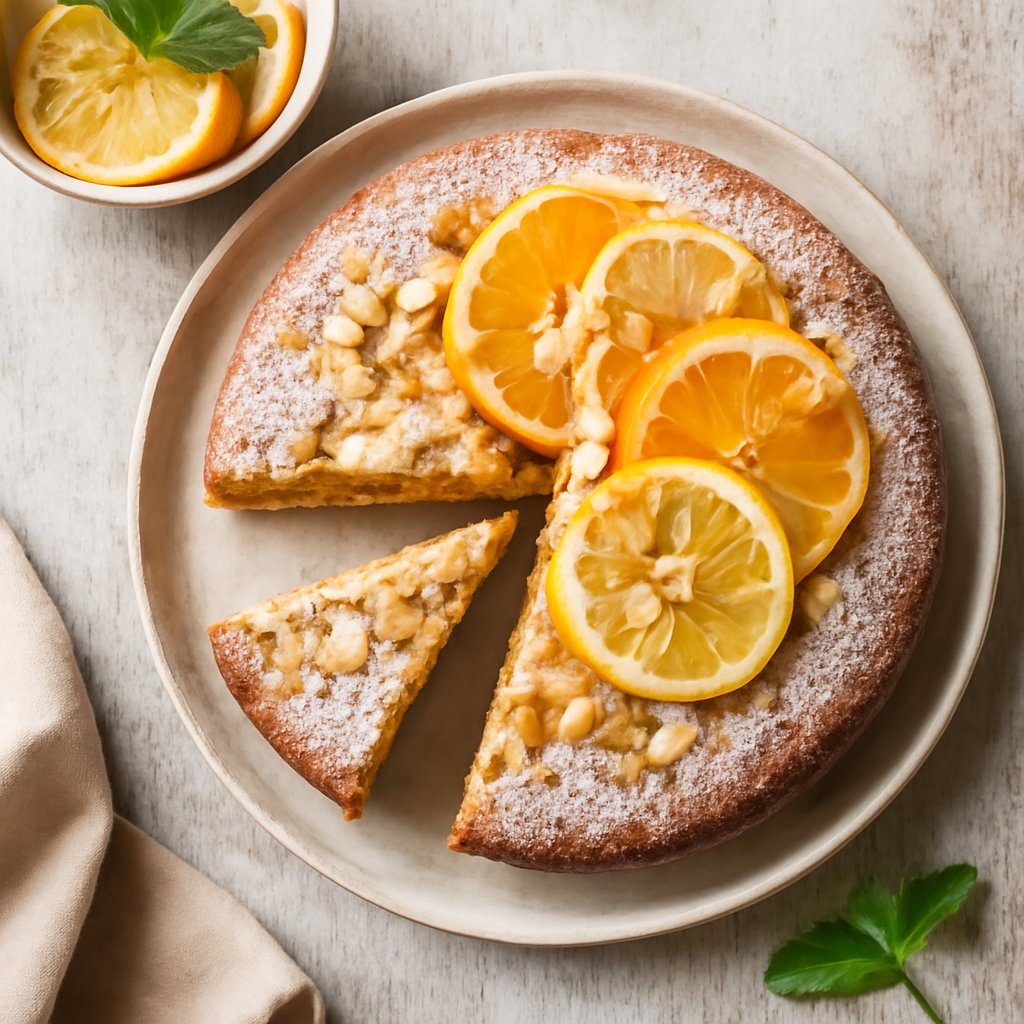 Torta rustica alle mandorle e agrumi