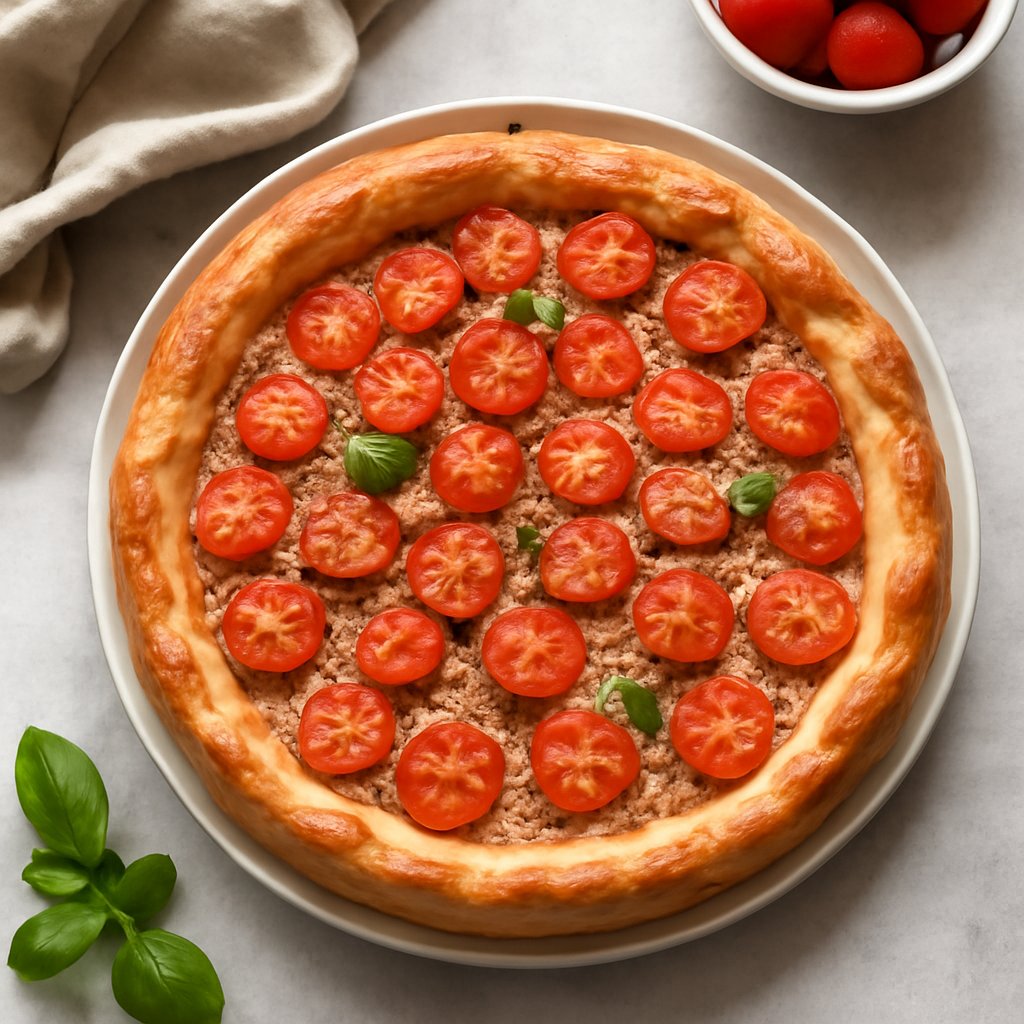 Torta salata al tonno e ciliegini