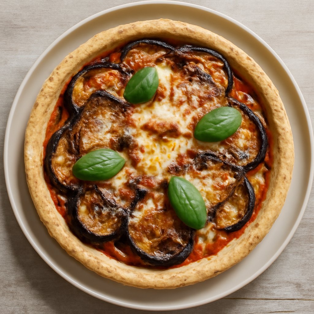 Torta salata alla parmigiana di melanzane (senza glutine)