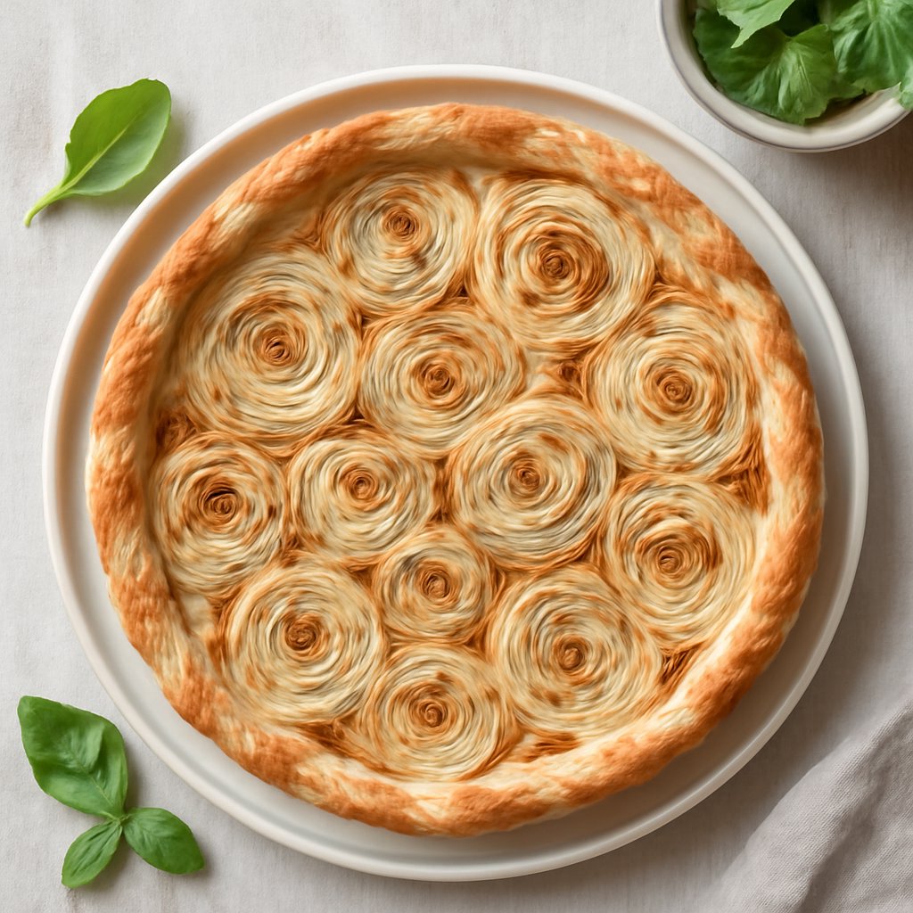 Torta salata di cipolle bianche