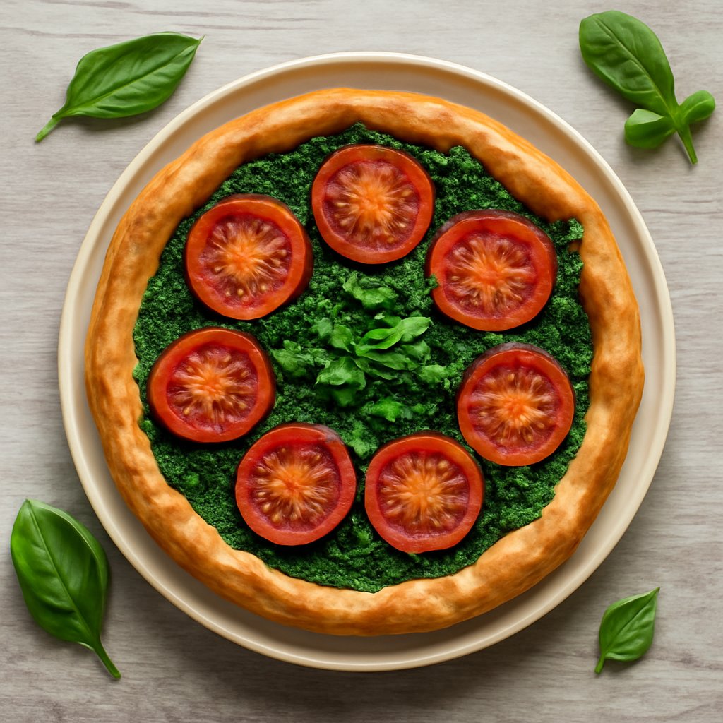 Torta salata spinaci e pomodori (vegan)