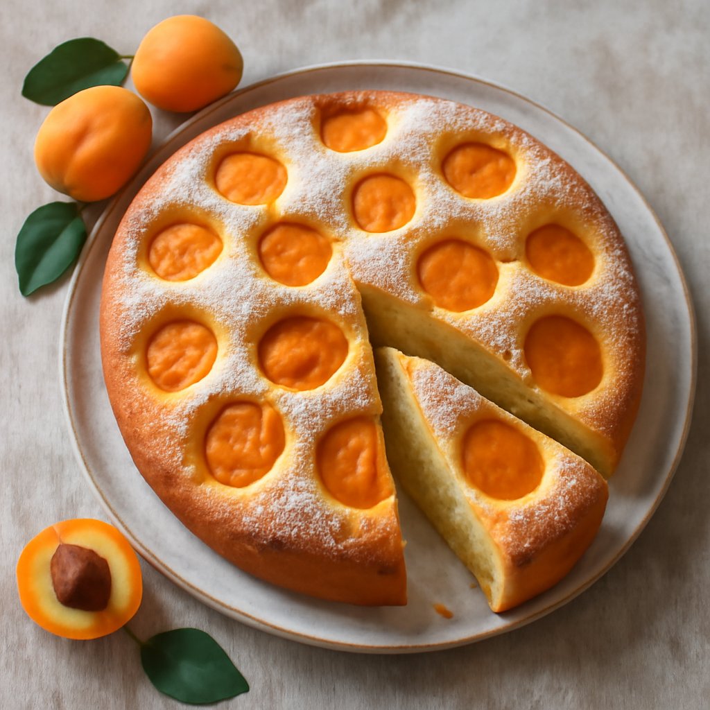 Torta soffice alle albicocche