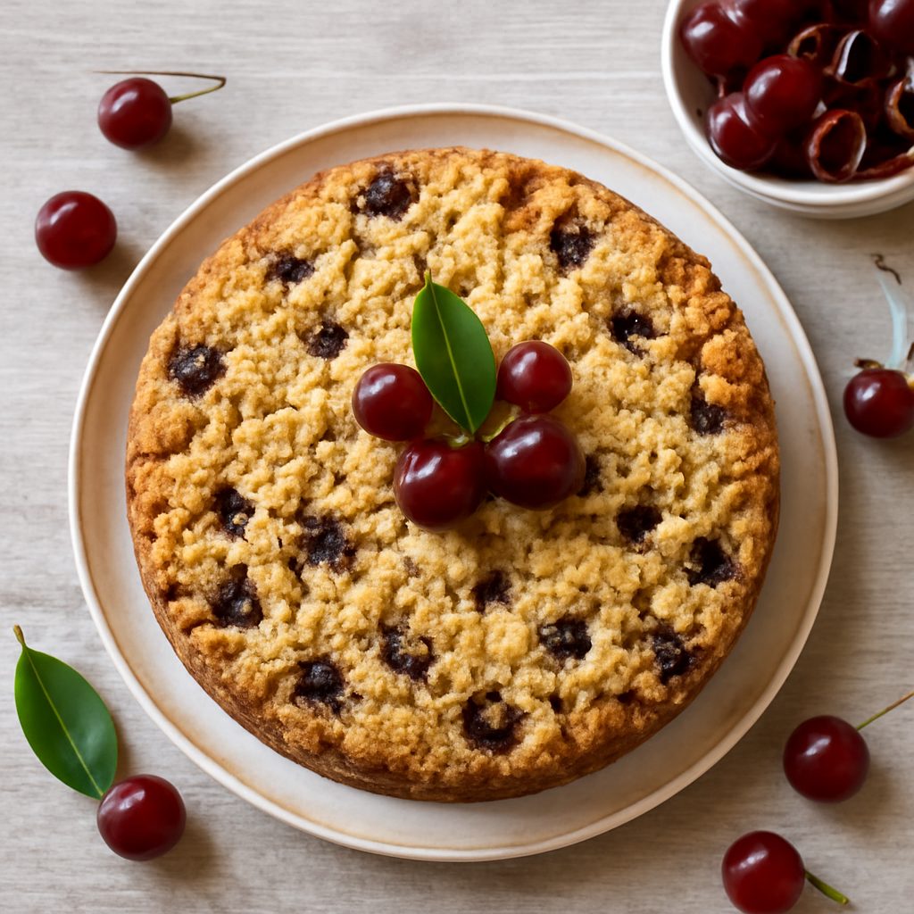 Torta streusel alle ciliegie