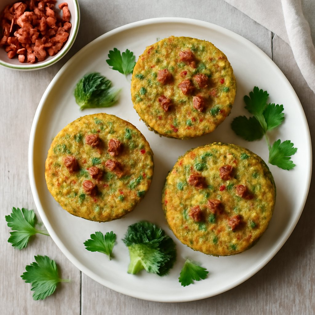 Tortini di broccoli e pancetta