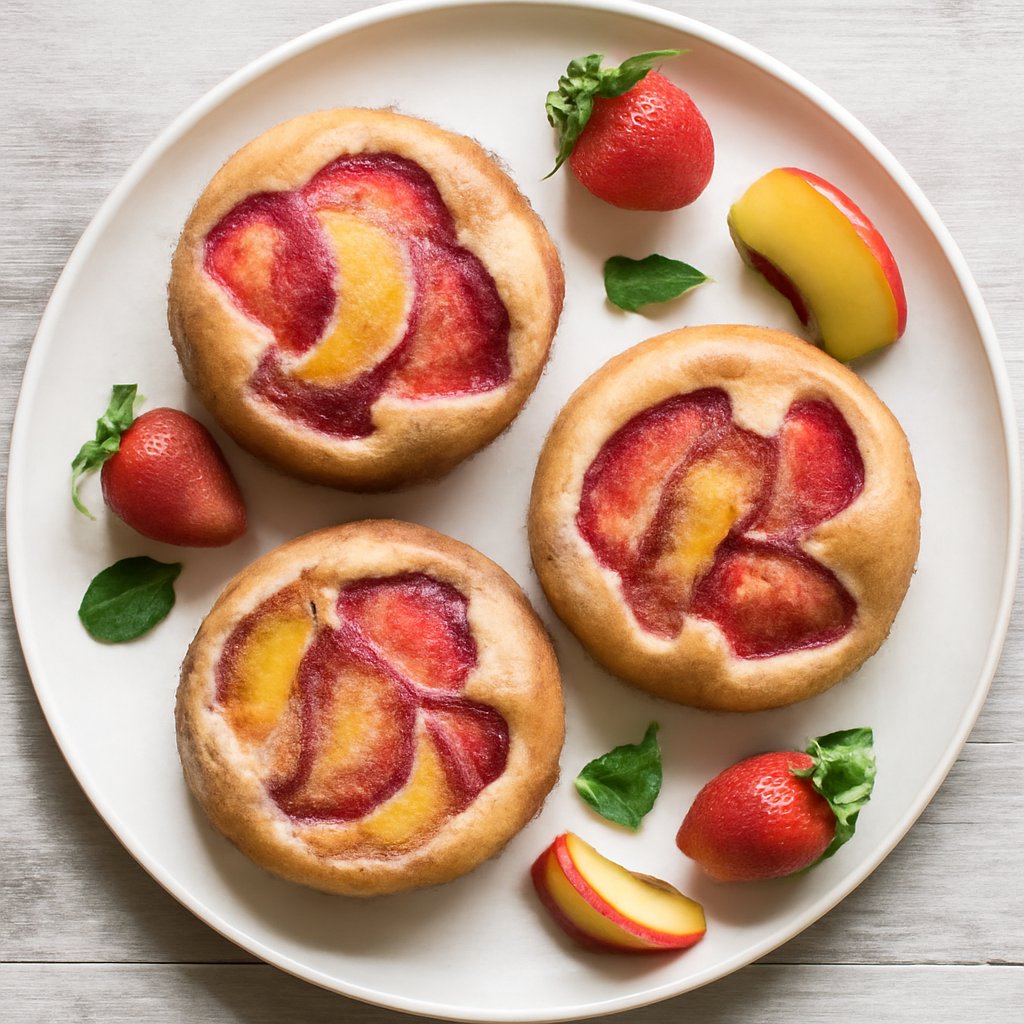 Tortini pesca e fragola