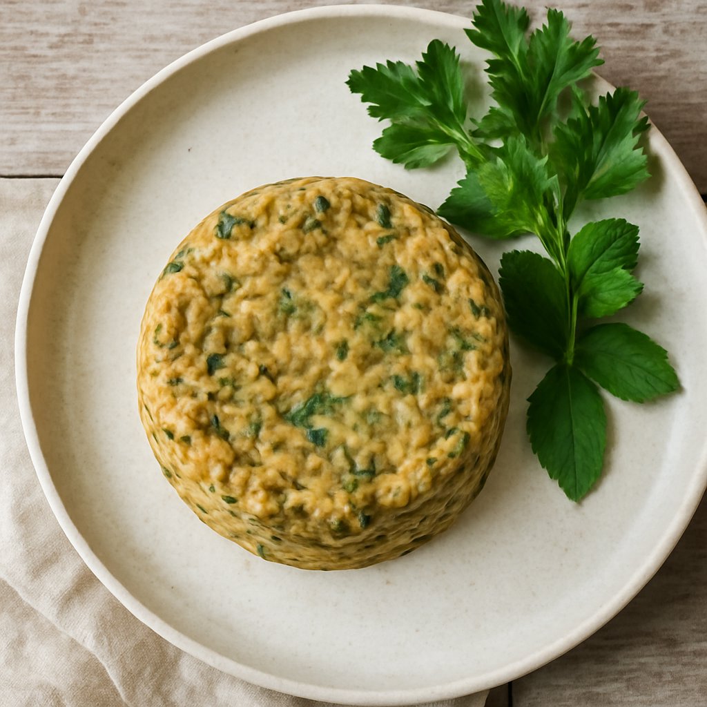 Tortino di carciofi, prezzemolo e menta