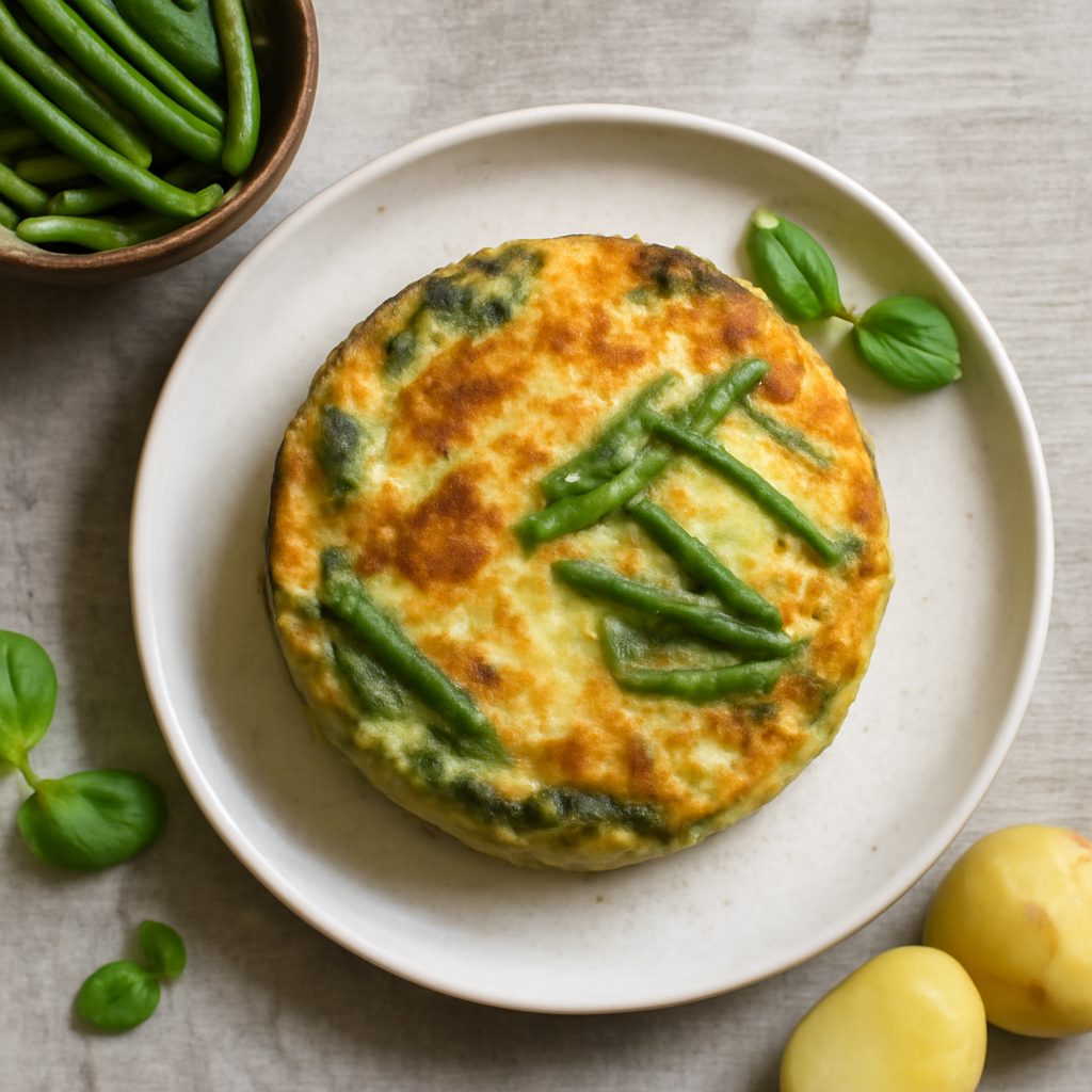 Tortino di fagiolini e patate
