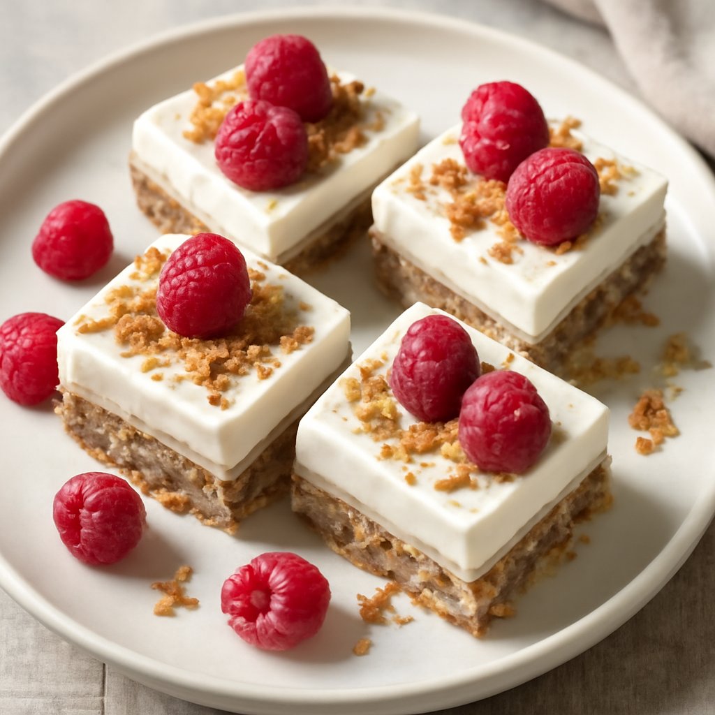 Trancetti ai cereali, yogurt e lampone