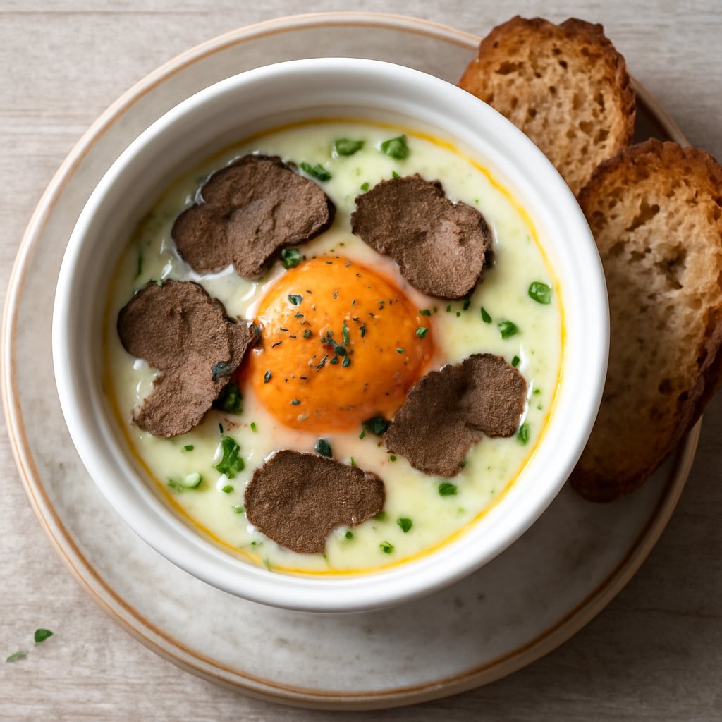 Uova in cocotte al tartufo