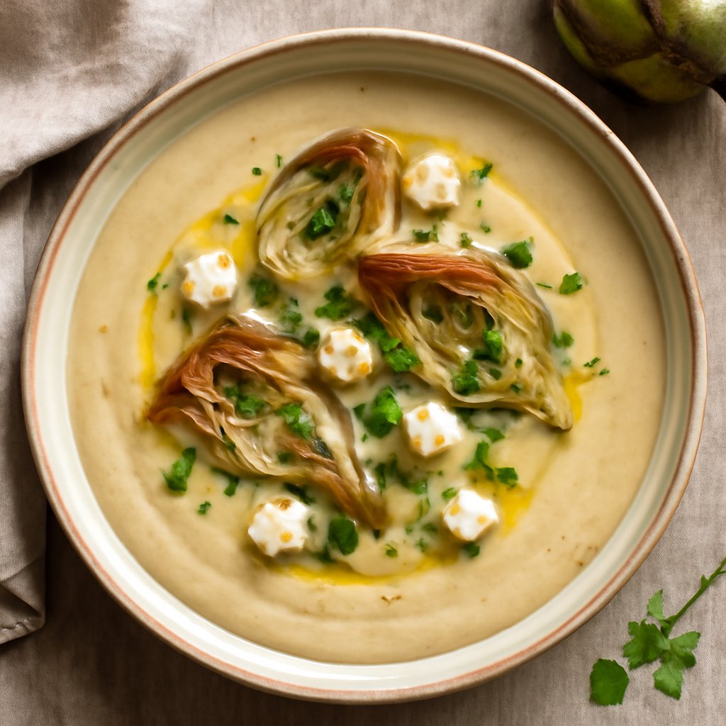 Vellutata di carciofi e Taleggio
