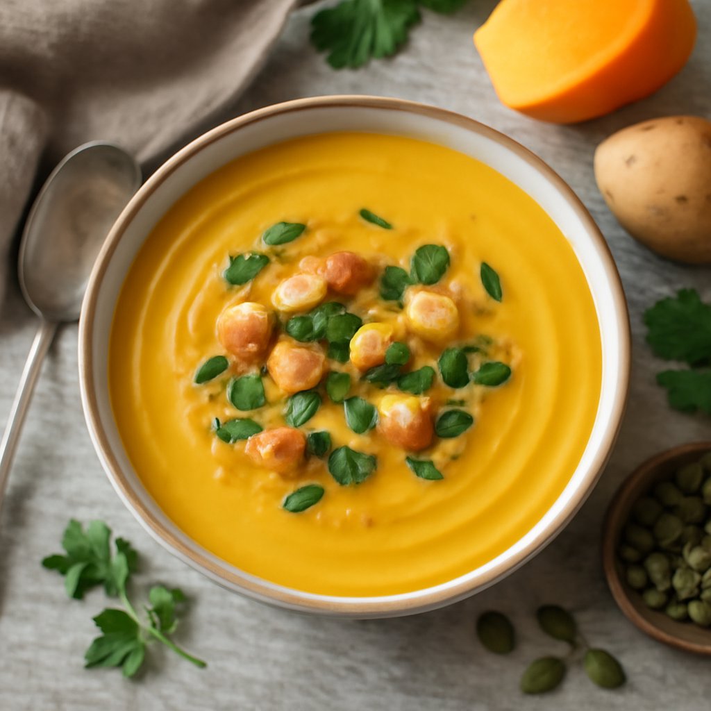 Vellutata di patate e zucca