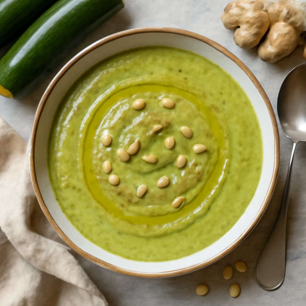 Vellutata di zucchine e zenzero