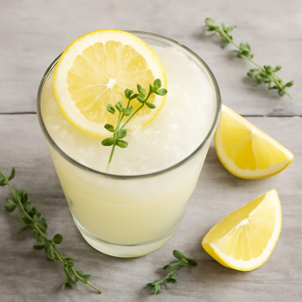 Virgin cocktail limone e timo