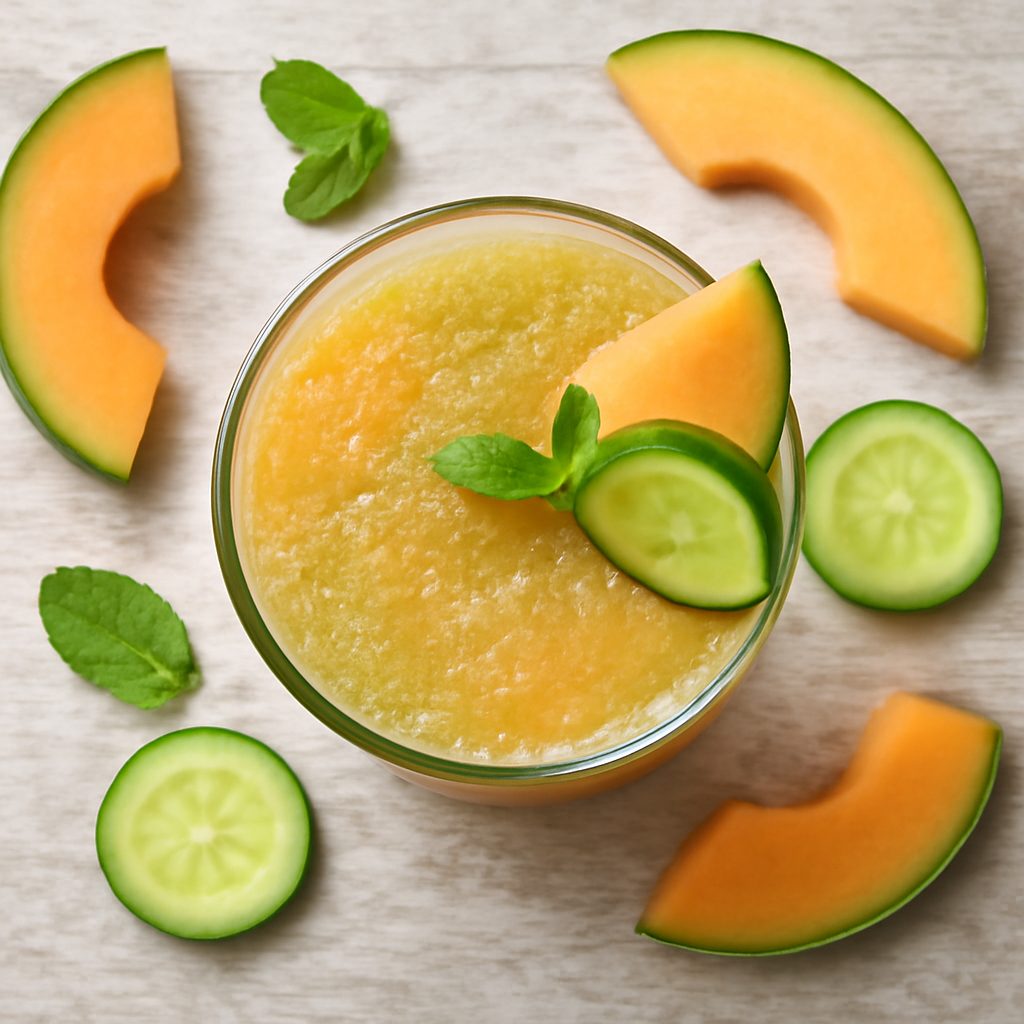 Virgin cocktail melone e cetriolo