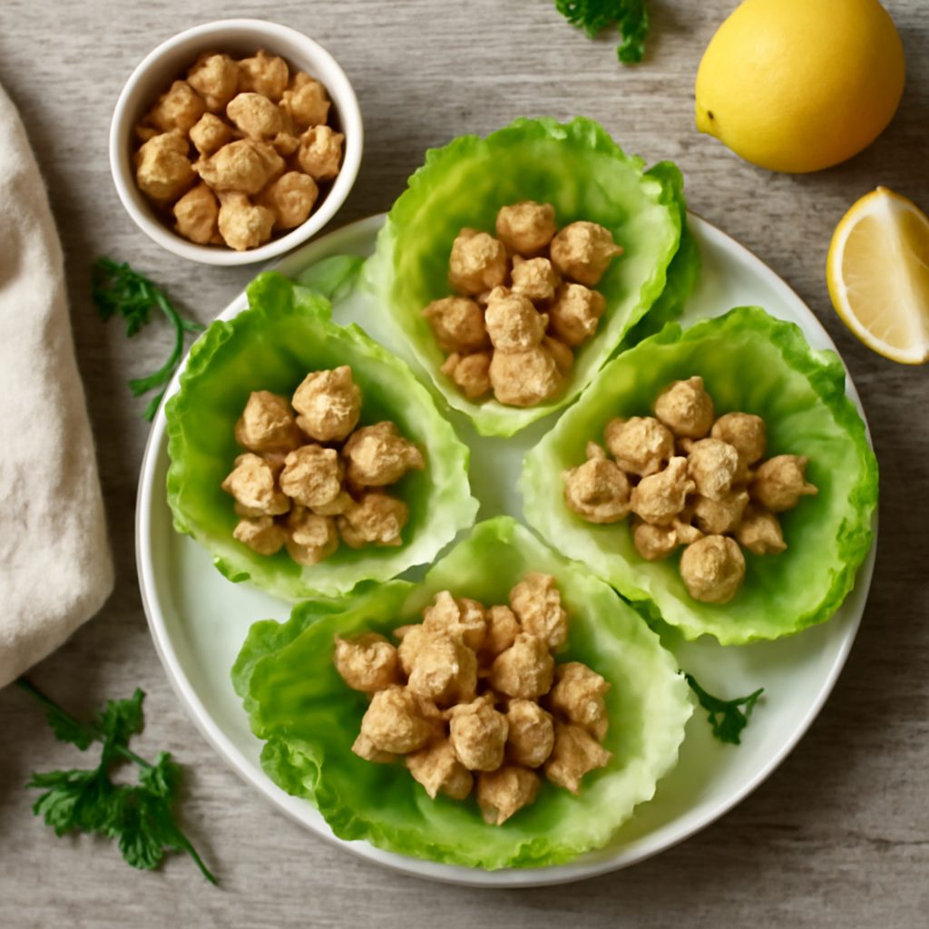 Wraps di lattuga con pollo