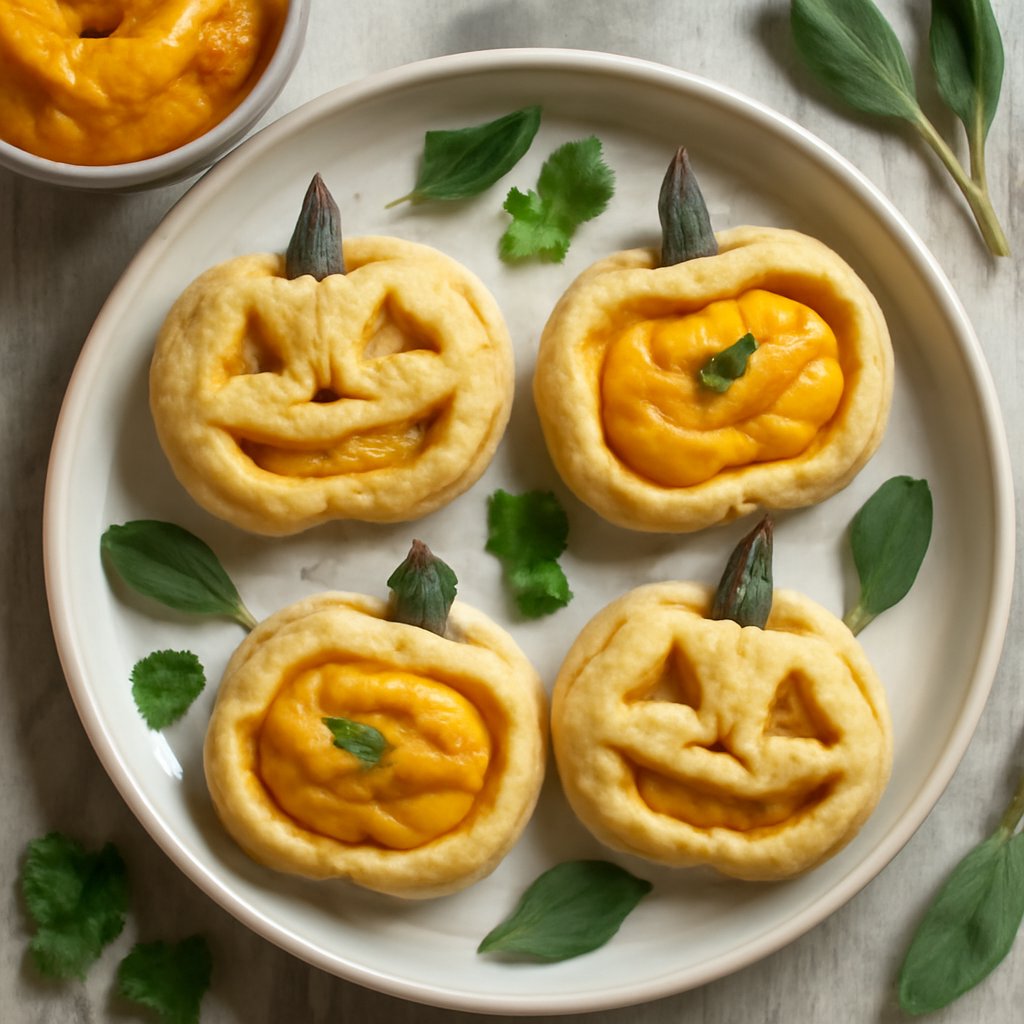 Zucchette di frolla salata con crema di zucca