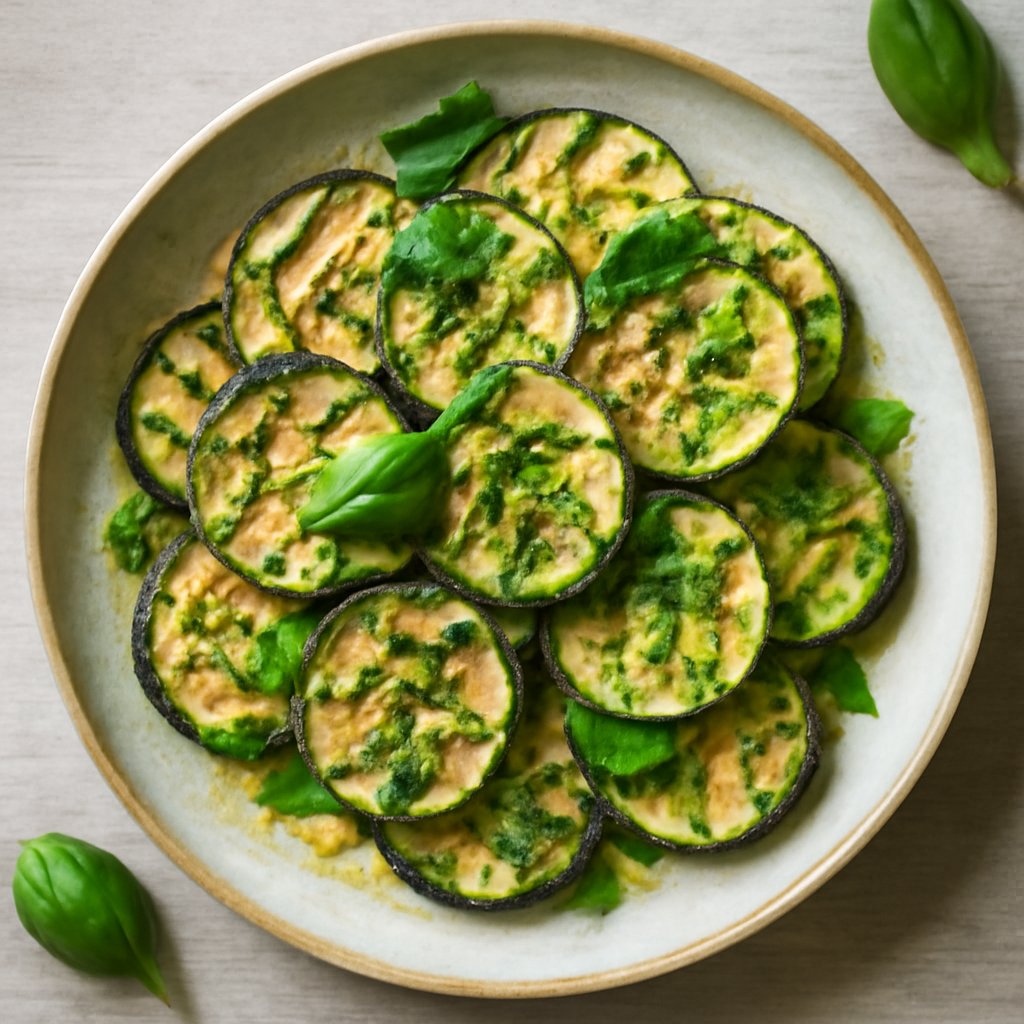 Zucchine grigliate con condimento limone e basilico