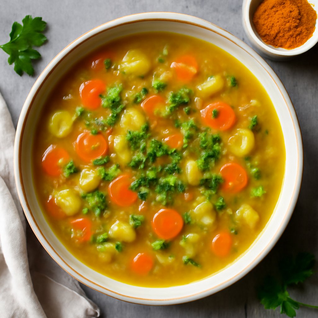 Zuppa al profumo di curcuma