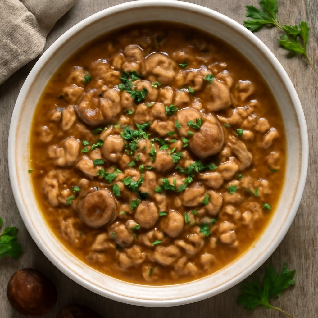 Zuppa di farro e castagne