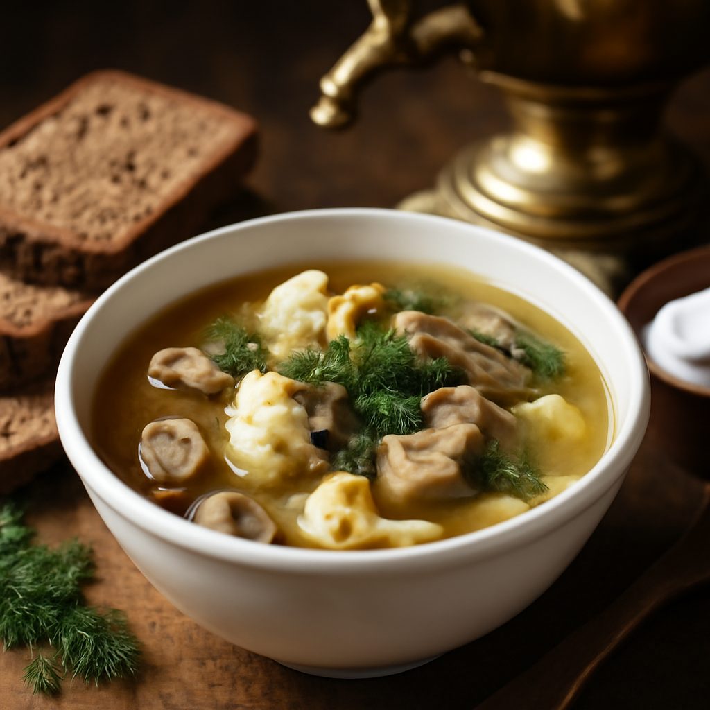 Zuppa di Funghi e Cavolfiore Light Russa