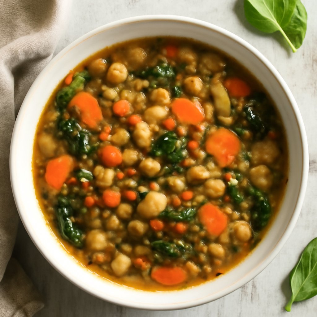 Zuppa di legumi e verdure