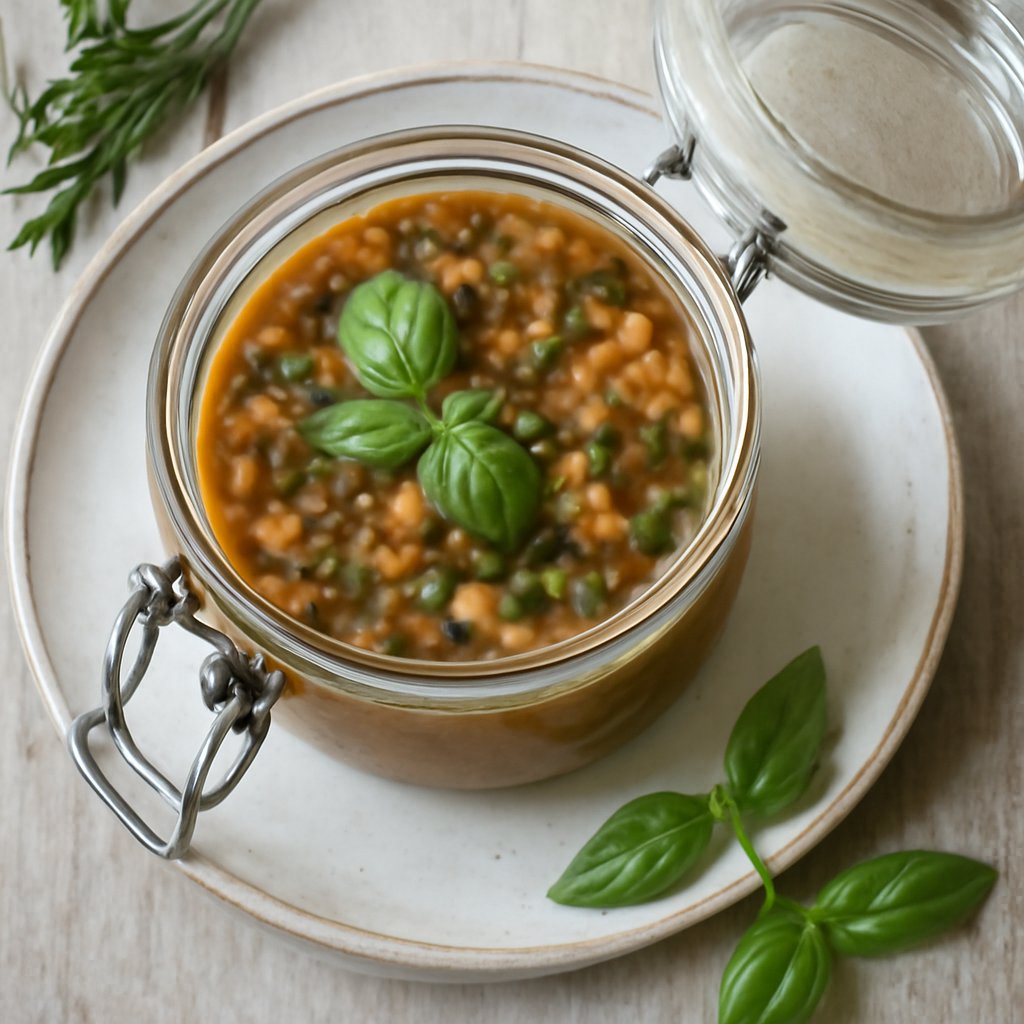 Zuppa di lenticchie in vasocottura