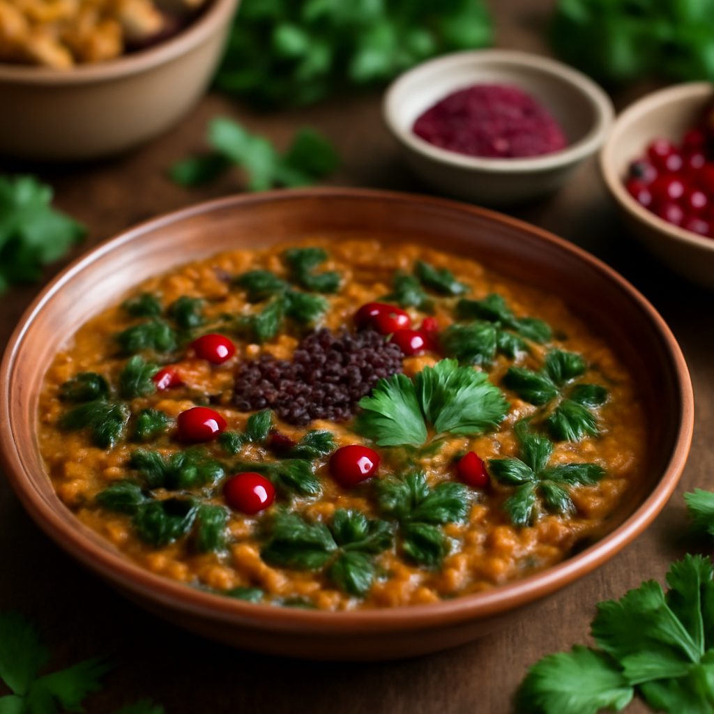Zuppa di Lenticchie Rosse e Cavolo Riccio Light Libanese