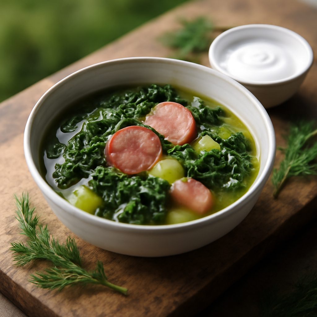 Zuppa Polacca di Cavolo Riccio e Kielbasa Light