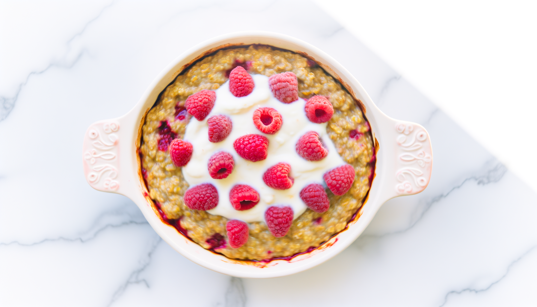 Avena al Forno ai Lamponi e Ricotta