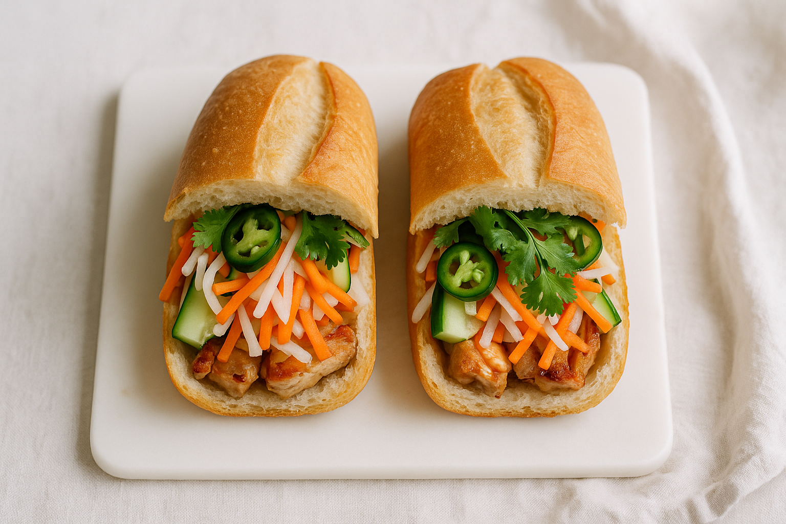 Banh Mi Sano con Pollo Grigliato