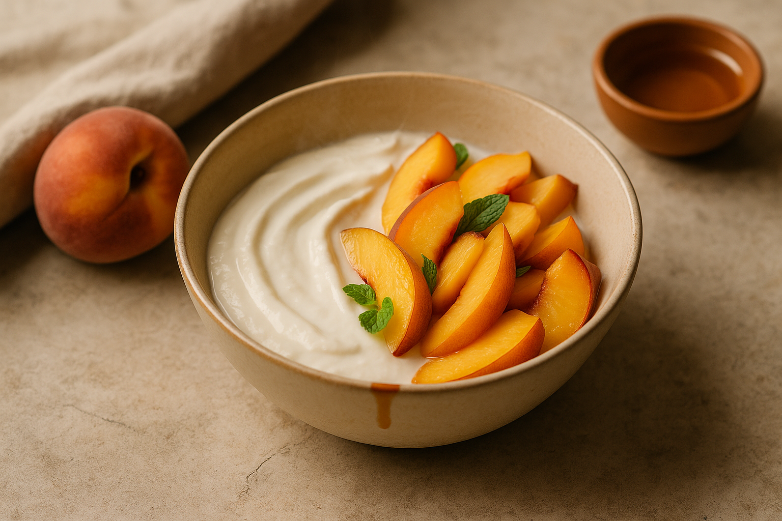 Bowl di Yogurt e Pesca