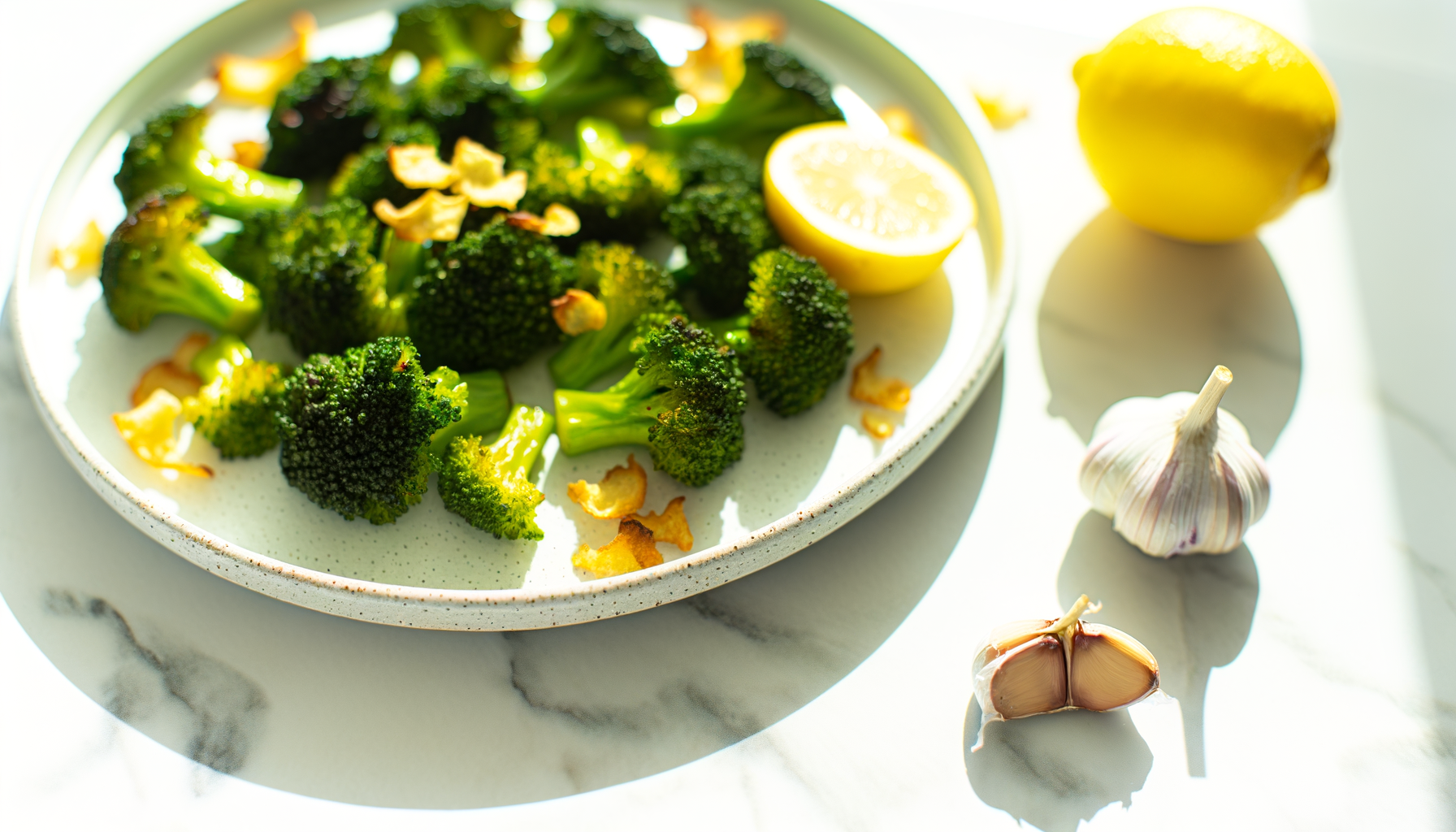 Broccoli al Forno con Aglio e Limone