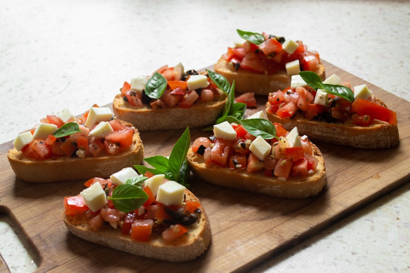 Bruschette al Pomodoro e Basilico